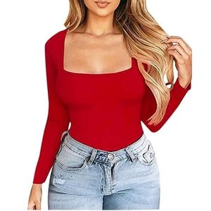 NWOT BP NORDSTROM WOMEN'S Slim Casual Square Collar Bodysuit Size Medium